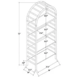 72" Holladay Curved Wooden Bookcase - Threshold™ Designed With Studio McGee -Threshold Furniture Outlet GUEST 02d306c2 b728 424b 85ec e8a3f4144d26