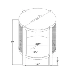 Portola Hills Woven Accent Table - Threshold™ Designed With Studio McGee -Threshold Furniture Outlet GUEST 0561165f 7bd8 4818 b2e8 f2a443a2b510