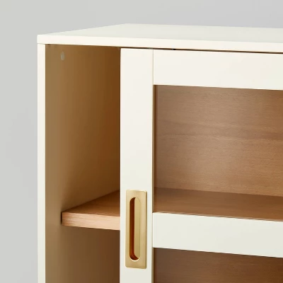 Promontory Sliding Glass TV Stand - Threshold™ Designed With Studio McGee 3 Promontory Sliding Glass TV Stand - Threshold™ Designed With Studio McGee - Image 3