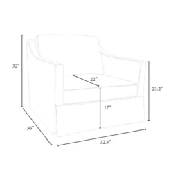 Vivian Park Upholstered Swivel Chair Cream - Threshold™ Designed With Studio McGee -Threshold Furniture Outlet GUEST 0f6cc5a6 f1ac 4b5a a69b 5faae524745a