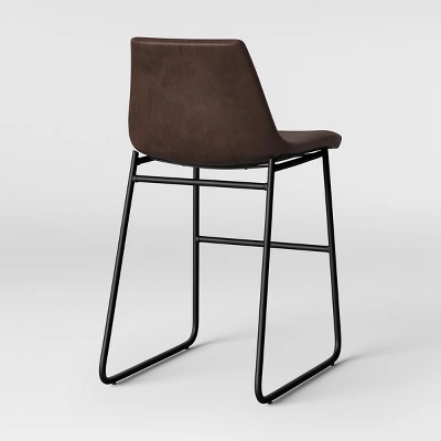 Bowden Faux Leather Counter Height Barstool - Threshold™ 3 Bowden Faux Leather Counter Height Barstool - Threshold™ - Image 3