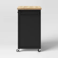Windham Wood Top Kitchen Cart - Black - Threshold™ -Threshold Furniture Outlet GUEST 1cdd1e03 5571 4873 a483 1e00574e2a6f