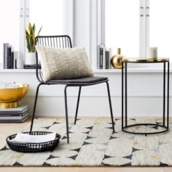 Set Of 2 Sodra Rounded Seat Wire Dining Chair Black - Threshold™ -Threshold Furniture Outlet GUEST 1f0c0031 cd11 4dd2 b4b3 61162d0e2dff