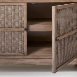 Brandeis Woven TV Stand For TVs Up To 60" Brown - Threshold™ Designed With Studio McGee 9 Brandeis Woven TV Stand For TVs Up To 60" Brown - Threshold™ Designed With Studio McGee -Threshold Furniture Outlet GUEST 207e0e77 d234 4ee8 8261 19fba8aebd36