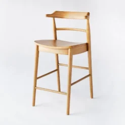 Kaysville Curved Back Wood Counter Height Barstool - Threshold™ Designed With Studio McGee -Threshold Furniture Outlet GUEST 2155e535 1936 45f3 b994 efad299aa5d4