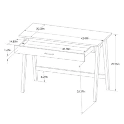 Paulo Wood Writing Desk With Drawer - Threshold™ -Threshold Furniture Outlet GUEST 3523b949 cdf7 44af ba99 a848cef26b34