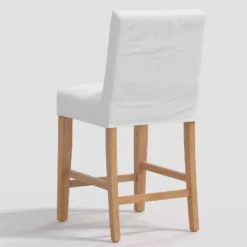 Nazanin Slipcover Counter Height Barstool Twill White - Threshold™ -Threshold Furniture Outlet GUEST 39492191 5298 4370 b788 c7150e0059c3