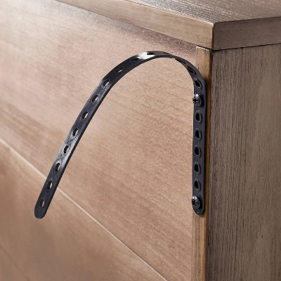 Brandeis Woven TV Stand For TVs Up To 60" Brown - Threshold™ Designed With Studio McGee 4 Brandeis Woven TV Stand For TVs Up To 60" Brown - Threshold™ Designed With Studio McGee - Image 4