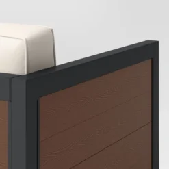 Bryant 2pc Faux Wood Patio Loveseat & Coffee Table - Gray/Natural - Threshold™ -Threshold Furniture Outlet GUEST 4b3c6964 0f23 4bf8 899e c9fc36e30d43