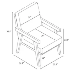 Grantsville Wood Frame Accent Chair With Grid Back - Threshold™ Designed With Studio McGee -Threshold Furniture Outlet GUEST 63af688c c6d7 4926 8635 a7774e315ee8