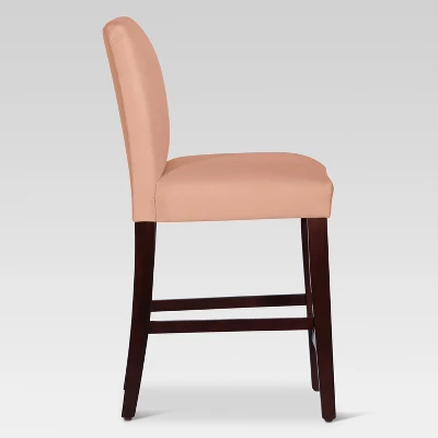 25" Velvet Parsons Counter Height Barstool Wood - Threshold™ 2 25" Velvet Parsons Counter Height Barstool Wood - Threshold™ - Image 2