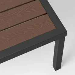 Bryant 2pc Faux Wood Patio Loveseat & Coffee Table - Gray/Natural - Threshold™ -Threshold Furniture Outlet GUEST 6f5e500e 49d6 4462 9caf 11a4e3e8e2a1