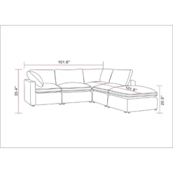5pc Allandale Modular Sectional Sofa Set - Project 62™ -Threshold Furniture Outlet GUEST 6fe5734f a99e 4188 b902 bcc9240740b5