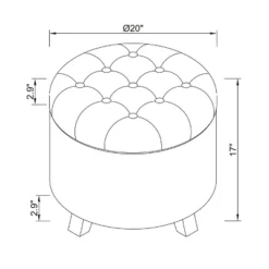 Tufted Round Storage Ottoman - Threshold™ -Threshold Furniture Outlet GUEST 77709614 17c9 4d77 a778 ff7c6a2478bf