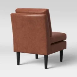 Gelbin Faux Leather Slipper Chair With Wood Legs - Threshold™ -Threshold Furniture Outlet GUEST 79c6f7f3 f809 4654 bfbb 3f8fdad22532