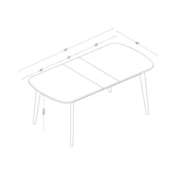 Astrid Mid-Century Drop Leaf Dining Table - Threshold™ -Threshold Furniture Outlet GUEST 804508c4 e30b 4c64 8f04 e4df960068df