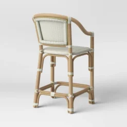 Parksley Rattan And Woven Counter Height Barstool White - Threshold™ -Threshold Furniture Outlet GUEST 85a3cbc1 515c 4385 be24 e88f92678a50