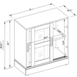 32" Promontory Sliding Glass 2 Door Cabinet - Threshold™ Designed With Studio McGee 17 32" Promontory Sliding Glass 2 Door Cabinet - Threshold™ Designed With Studio McGee -Threshold Furniture Outlet GUEST 886a1690 8c08 4bfa 84cf 5fb1b76c3fe4