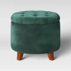 Tufted Round Storage Ottoman - Threshold™ -Threshold Furniture Outlet GUEST 8b462eb1 b29f 4321 ac3f 6b969ee2a18b