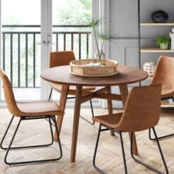 44" Maston Dining Table Round Hazelnut - Threshold™ -Threshold Furniture Outlet GUEST 8eeba68b 1825 4204 b2b0 6897904a564d
