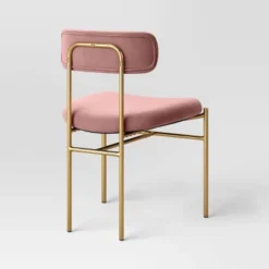 Orion Luxe Dining Chair With Brass Legs Blush Velvet - Threshold™ 6 Orion Luxe Dining Chair With Brass Legs Blush Velvet - Threshold™ -Threshold Furniture Outlet GUEST 95e896b0 31de 452f 9f0c 7e8bf7ba7238