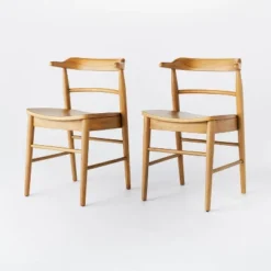2pk Kaysville Curved Back Wood Dining Chair - Threshold™ Designed With Studio McGee -Threshold Furniture Outlet GUEST 96181127 0bb6 41a1 999c 8f5d44c53b74