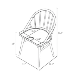 2pk Adwolf Rounded Spindle Dining Chairs Black - Threshold™ 13 2pk Adwolf Rounded Spindle Dining Chairs Black - Threshold™ -Threshold Furniture Outlet GUEST 9717f7b7 7377 4009 b5b2 b90142c847de