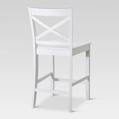 Carey 24" Counter Height Barstool - White - Threshold™ 1 Carey 24" Counter Height Barstool - White - Threshold™