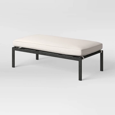 Ryegate 2pc 4' Mini Patio Daybed With Ottoman Weathered Teak - Threshold™ 5 Ryegate 2pc 4' Mini Patio Daybed With Ottoman Weathered Teak - Threshold™ - Image 5