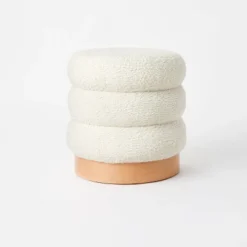 Clarkdale Channel Tufted Ottoman With Wood Base - Threshold™ Designed With Studio McGee -Threshold Furniture Outlet GUEST 9e78f4ea 34e1 4b4c 8927 610a96c011f0