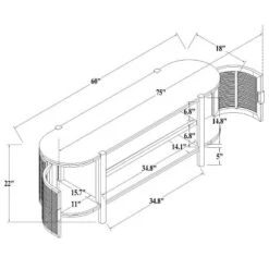 Portola Hills Caned Door TV Stand For TVs Up To 60" - Threshold™ Designed With Studio McGee -Threshold Furniture Outlet GUEST a0956830 d71f 43eb 95fa 09eff023a340