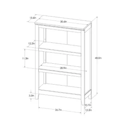 48" Carson 3 Shelf Bookcase - Threshold™ -Threshold Furniture Outlet GUEST a35a203d 2822 4d50 8eed 8de12cce8680