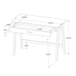 Paulo Wood Writing Desk With Drawer - Threshold™ -Threshold Furniture Outlet GUEST a3818299 8a65 473a bf93 e5c5d6e1b99b