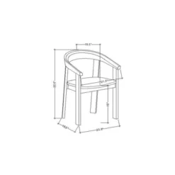 Terra Solid Wood Curved Back Dining Chair - Threshold™ Designed With Studio McGee -Threshold Furniture Outlet GUEST a386c950 6b68 47a0 8004 10af9f6b52b5