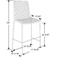 Set Of 2 Sodra Rounded Seat Wire Counter Height Barstool Black - Threshold™ -Threshold Furniture Outlet GUEST aba0b7b0 e031 40e5 a117 6b6b5d67048f