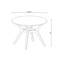 42" Emmond Mid-Century Modern Round Dining Table Natural/White - Threshold™ -Threshold Furniture Outlet GUEST afe82a0e a5b4 4526 a990 dd67c5e262e1