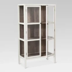 56.2" Hadley Library Cabinet With Glass Shell White - Threshold™ -Threshold Furniture Outlet GUEST b3be3e09 a22b 4dd7 963c b3cc3e349a54