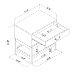 Elmira Nightstand Brown - Threshold™ Designed With Studio McGee 13 Elmira Nightstand Brown - Threshold™ Designed With Studio McGee -Threshold Furniture Outlet GUEST ba23a28f 8b95 42ea acce 9cc3df7af05f