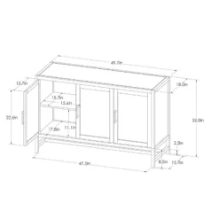 Warwick 3 Door Accent TV Stand For TVs Up To 59" - Threshold™ -Threshold Furniture Outlet GUEST ba5cd40d 7348 4de0 bac8 5ec1775d8cb4