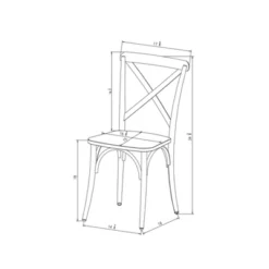 Set Of 2 Malden French Bistro Dining Chair Black - Threshold™ -Threshold Furniture Outlet GUEST be93dcf6 6a27 4d9e 83a8 3927be01d462