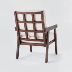 Grantsville Wood Frame Accent Chair With Grid Back - Threshold™ Designed With Studio McGee -Threshold Furniture Outlet GUEST c413361e a903 45e3 9f19 7ac166bd22f3