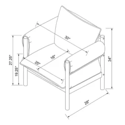 Arbon Wood Dowel Accent Chair With Cushion Arms - Threshold™ Designed With Studio McGee 11 Arbon Wood Dowel Accent Chair With Cushion Arms - Threshold™ Designed With Studio McGee -Threshold Furniture Outlet GUEST c429d501 6755 4c8a 864f afd6717b29db