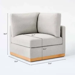 Woodland Hills Modular Sectional Corner Light Gray - Threshold™ Designed With Studio McGee -Threshold Furniture Outlet GUEST d13a80c0 94a7 4a14 807c 01f454d7e453