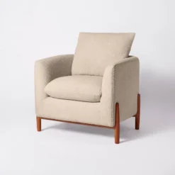 Elroy Faux Shearling Accent Chair With Wood Legs - Threshold™ Designed With Studio McGee 22 Elroy Faux Shearling Accent Chair With Wood Legs - Threshold™ Designed With Studio McGee -Threshold Furniture Outlet GUEST d2aaa7f2 8c06 44f1 abf1 b3fabc558dc9