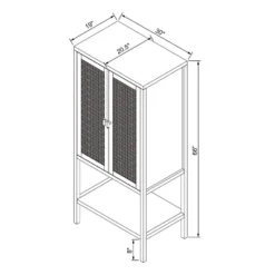 66" East Bluff Woven Cabinet Black - Threshold™ Designed With Studio McGee -Threshold Furniture Outlet GUEST f0f96919 4336 4aac bf37 3083b43583f1