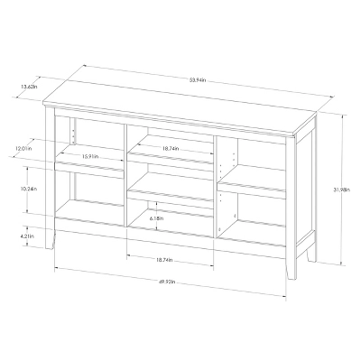 32" Carson Horizontal Bookcase With Adjustable Shelves - Threshold 3 32" Carson Horizontal Bookcase With Adjustable Shelves - Threshold - Image 3