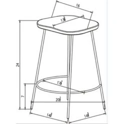 Metal Base Counter Height Barstools With Wood Seat Brown - Threshold™ Designed With Studio McGee -Threshold Furniture Outlet GUEST fc6ba567 7d0a 4f6c a2d1 6fb42b1cfa64