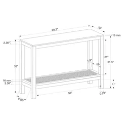 Console Table With Woven Rattan Shelf Black - Threshold™ Designed With Studio McGee 21 Console Table With Woven Rattan Shelf Black - Threshold™ Designed With Studio McGee -Threshold Furniture Outlet GUEST fd806213 5ef7 492e a065 be15b39cc53e
